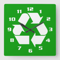COOL WHITE RECYCLE SYMBOL GO GREEN