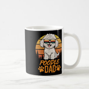 Cool White Toy Poodle Dad Fathers Day For Paw Dadd Coffee Mug