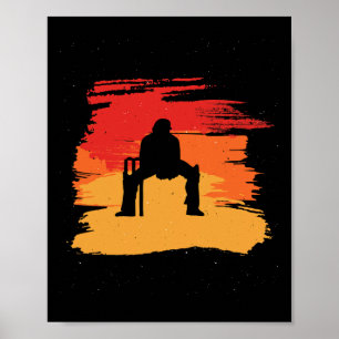 Cool Wicket Keeper Player For Cricket Sportys And  Poster
