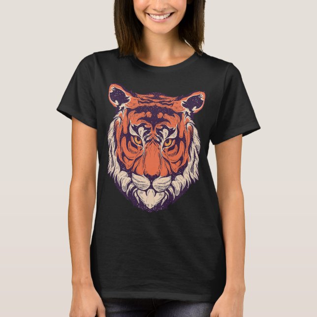 Cool Wild Tiger Tee Shirts, Tiger Fashion Graphic  (Front)