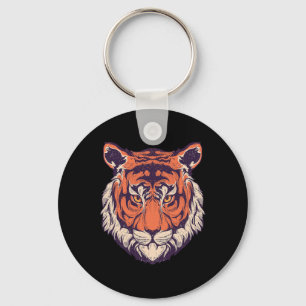 Cool Wild Tiger Tee Shirts, Tiger Fashion Graphic  Key Ring