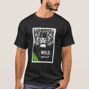 Cool Wild White Tiger Leopard Tiger Graphic 1 T-Shirt