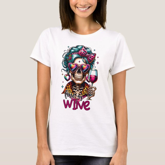 Cool wine lovers word art T-Shirt (Front)