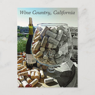 Cool Wine Postcard! Postcard