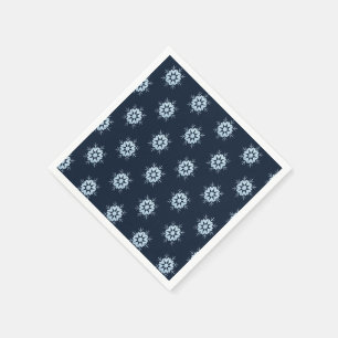 Cool Winter Icy Blue Crystal Glitter Snowflake Napkin
