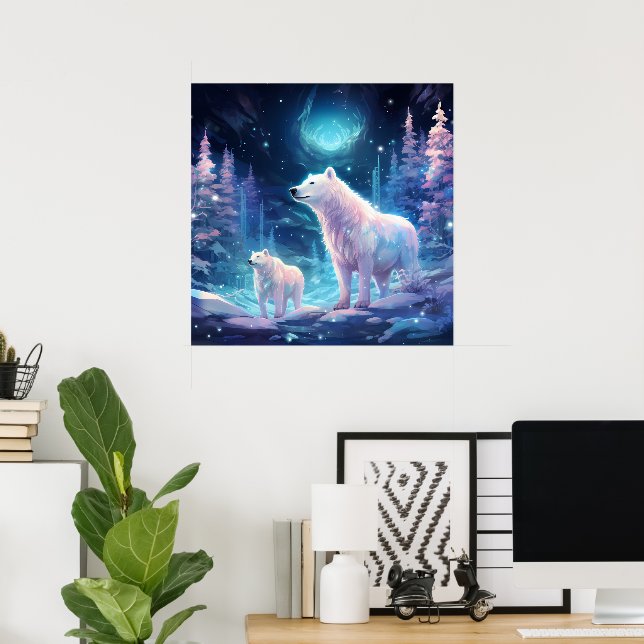 Cool Winter wolf lovers  Poster (Home Office)