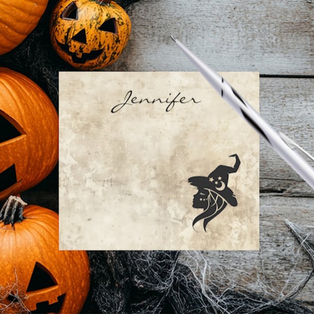 Cool Witch Personalised Name Post-it Notes (Creator Uploaded)