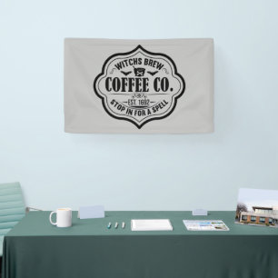 cool witches brew coffee Halloween Banner