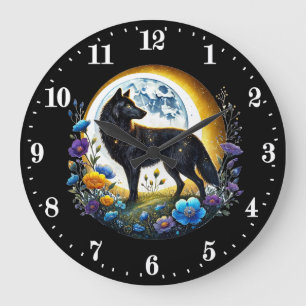 Cool wolf animal lovers Clock