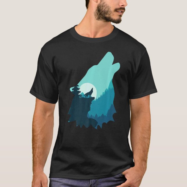 Cool Wolf Arctic Wildlife Tarot Tee (Front)