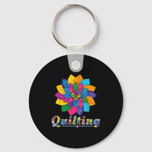 Cool Women Quilting Sewing Love Quilt Patterns Qui Key Ring