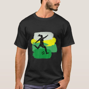 Cool Women Soccer Player For Sports Team Lovers T-Shirt