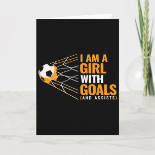 Cool Womens Motivational Goals I Am A Girl With Go Card