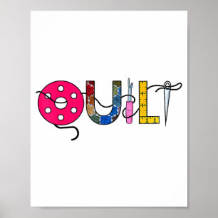Cool Womens Quilt Quilting Sewing Hobby Crafter Gi Poster