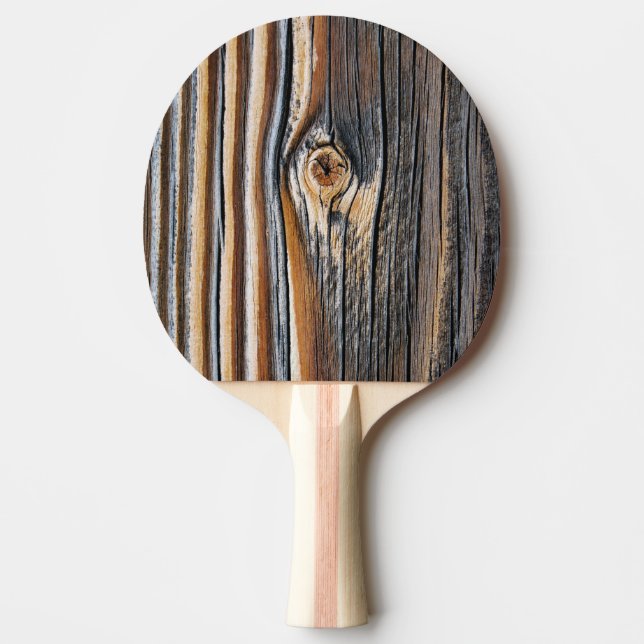 Cool Wood Grain Knot Texture Ping Pong Paddle (Front)