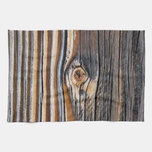 COOL Wood Grain Pattern Tea Towel