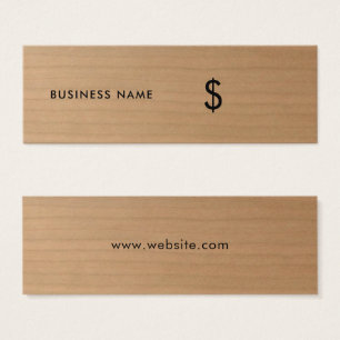 Cool Wood Print Brown Price Tag