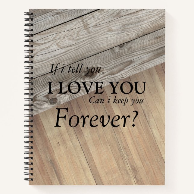 Cool Wood Texture  Notebook (Front)