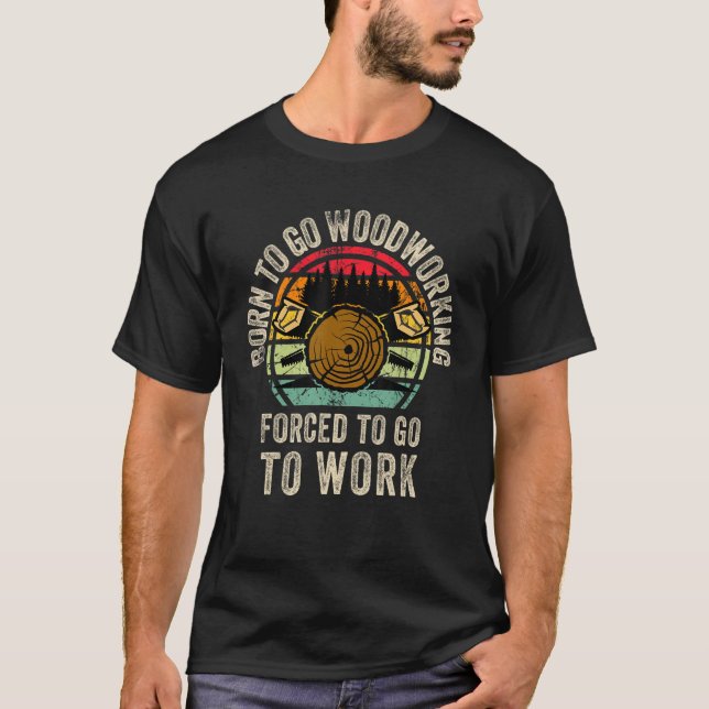 Cool Woodworking Wood Graphic Woodworking Carving  T-Shirt (Front)