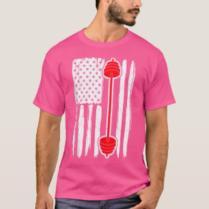 Cool Workout Design Fitness Gym I American Flag Ba T-Shirt