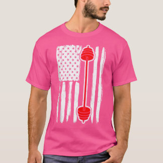 Cool Workout Design Fitness Gym I American Flag Ba T-Shirt