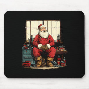 Cool Workshop Santa Claus With Wrenches Tool Costu Mouse Mat