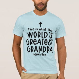 Cool World's greatest Grandpa word art  T-Shirt