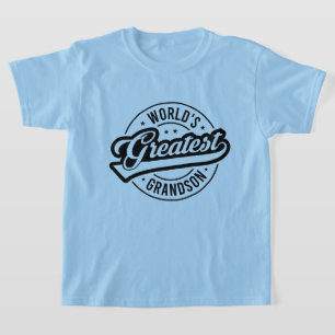 Cool world's greatest Grandson word art  T-Shirt