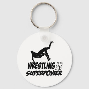 Cool wrestling designs key ring