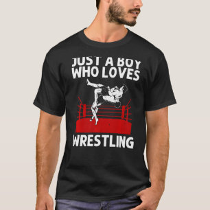 Cool Wrestling For Boys Kids Wrestler Sports Wrest T-Shirt