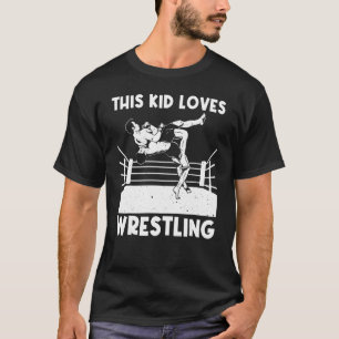 Cool Wrestling For Kids Boys Wrestler Wrestling T-Shirt