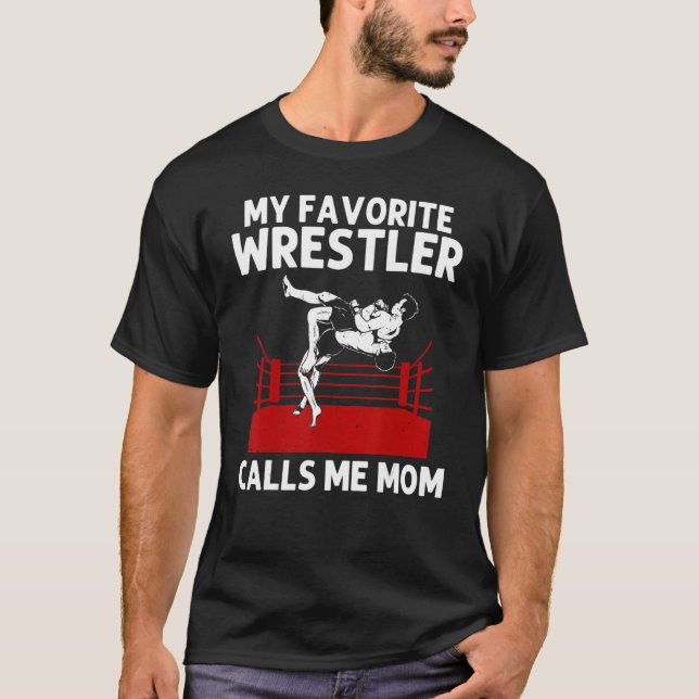 Cool Wrestling For Mom Mama Wrestler Sports Wrestl T-Shirt (Front)