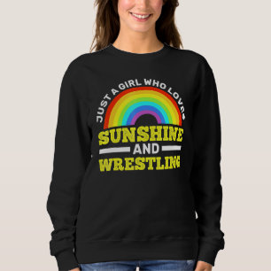 Cool Wrestling Sunshine Wrestle Sports Women Wrest Sweatshirt