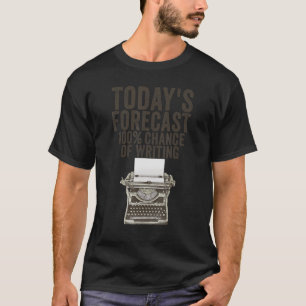 Cool Writing For Writers Men Women Author Journali T-Shirt