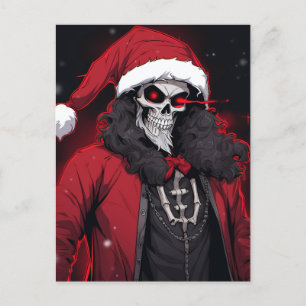Cool Xmas Holiday Season Skull Santa Bone Tuxedo