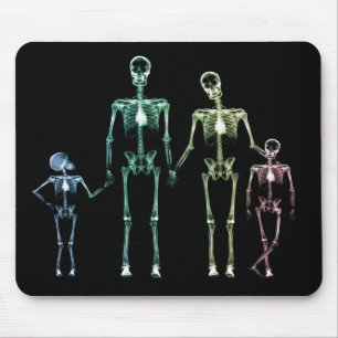 cool xray skeleton mouse pad
