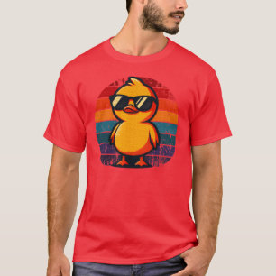 Cool Yellow Duck in Sunglasses 70s 80s 90s boy T-Shirt