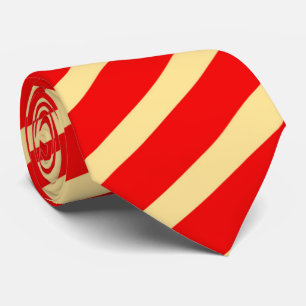 cool yellow red stripe pattern tie
