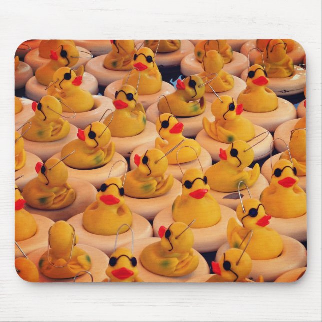Cool Yellow Rubber Ducks  Mouse Mat (Front)