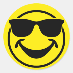 Cool yellow + your backg. & ideas classic round sticker