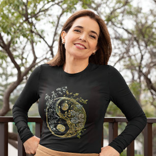 Cool Yin and Yang Spiritual Meditation Symbol T-Shirt