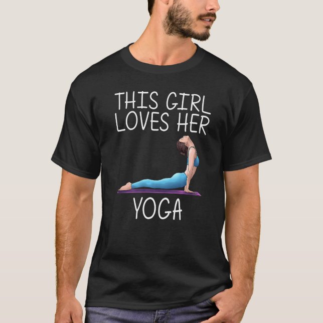 Cool Yoga For Girls Kids Yogi Physical Exercise Th T-Shirt (Front)