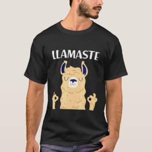 Cool Yoga namaste Llama Lama Alpaca T-Shirt