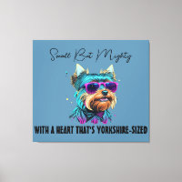 Cool Yorkie Dog with Sunglasses