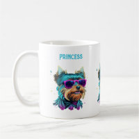 Cool Yorkie Dog with Sunglasses