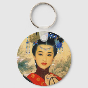 Cool young beautiful chinese prince Guo Jin art Key Ring