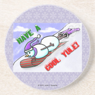 Cool Yule Snowman Coaster