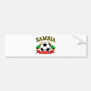 Cool Zambian soccer designs Bumper Sticker