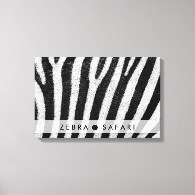 Cool Zebra Pattern Texture Canvas Print (Front)