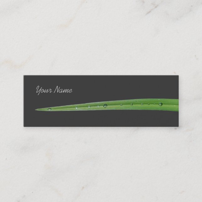 Cool Zen Nature Minimalist Business Card (Front)
